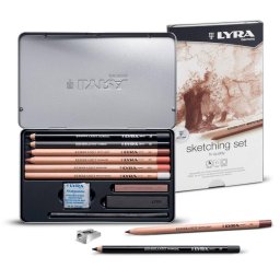 Articole pentru scoala Set creioane pentru desene si schite, 11 piese/set, LYRA Rembrandt