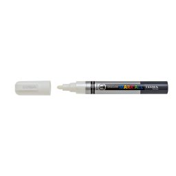 Marker LYRA Graduate Mark All, pe baza de apa, varf 2mm, pentru orice suprafata - alb