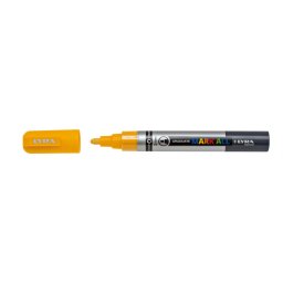 Marker LYRA Graduate Mark All, pe baza de apa, varf 2mm, pentru orice suprafata - galben