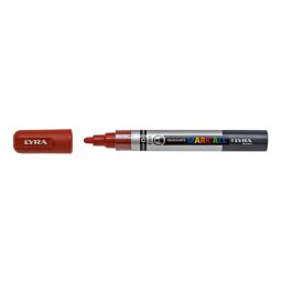 Marker LYRA Graduate Mark All, pe baza de apa, varf 2mm, pentru orice suprafata - maro