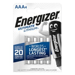 Baterii Ultimate Lithium, AAA, L91, 1.5V, 4 buc/set, Energizer