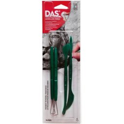Articole pentru scoala Unelte metal/plastic pentru modelaj, 4buc/blister, DAS Professional Set