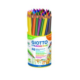 Articole pentru scoala Creioane colorate 48 culori/tub, GIOTTO Stilnovo Maxi