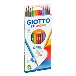 Articole pentru scoala Creioane colorate 12 culori/cutie, GIOTTO Stilnovo