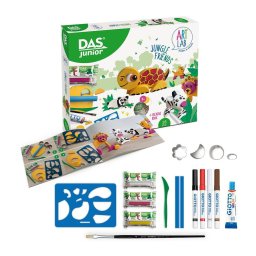 Articole pentru scoala Set articole creative DAS Junior Art Lab Jungle Friends