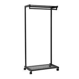 Suport pentru haine mobil, din metal, 166 x 78,5 x 46 cm, MAUL Bolero - negru