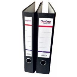 Biblioraft A4, margine metalica, 75mm, Optima Economy - marmorat