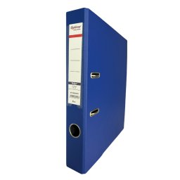 Biblioraft A4, plastifiat PP/paper, margine metalica, 50 mm, Optima Budget - albastru