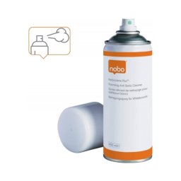 Accesorii birotica Spray NOBO Clene Plus, spuma, pentru curatare table si flipcharturi, uz regulat, 400 ml
