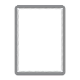 Accesorii birotica Buzunar magnetic pentru documente A4, cu rama color, 2 buc/set, DJOIS - rama argintie
