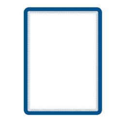 Accesorii birotica Buzunar magnetic pentru documente A4, cu rama color, 2 buc/set, DJOIS - rama albastra