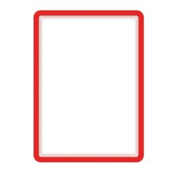 Accesorii birotica Buzunar magnetic pentru documente A4, cu rama color, 2 buc/set, DJOIS - rama rosie