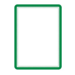 Accesorii birotica Buzunar magnetic pentru documente A4, cu rama color, 2 buc/set, DJOIS - rama verde