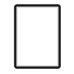 Accesorii birotica Buzunar magnetic pentru documente A4, cu rama color, 2 buc/set, DJOIS - rama neagra