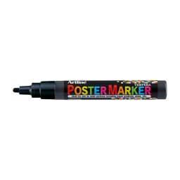 Marker pentru poster ARTLINE, corp plastic, varf rotund 6mm - negru