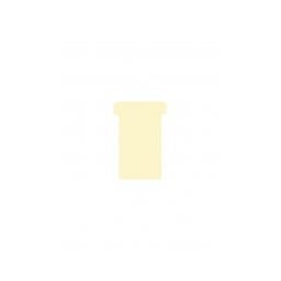 DJOIS T-cards, din hartie, 100buc/set, format 2 - (85 x 48mm, top 60mm) - bej