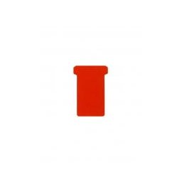 DJOIS T-cards, din hartie, 100buc/set, format 2 - (85 x 48mm, top 60mm) - rosu