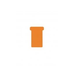 DJOIS T-cards, din hartie, 100buc/set, format 2 - (85 x 48mm, top 60mm) - orange