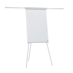 Flipchart NOBO Essentials, otel lacuit, brate extensibile si trepied, magnetic, alb