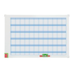 Organizator NOBO Performance, anual, magnetic, 90x60 cm, kit de planificare inclus, albastru