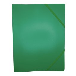 Accesorii birotica Mapa plastic cu elastic pe colturi, 400 microni, Optima - verde
