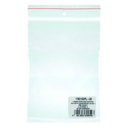 Pungi plastic cu fermoar pentru sigilare, 80 x 180 mm, 40 microni, 100 buc/set, Office Products -tr