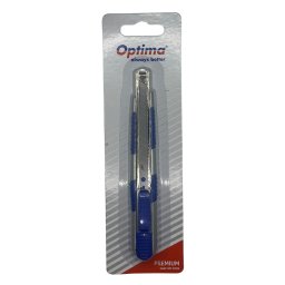 Accesorii birotica Cutter Optima Premium, lama 9mm SK5, sina metalica, zinc cu rubber grip