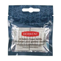 Rezerva radiera DERWENT Professional, pentru 2301931, 30 buc/ set, alb