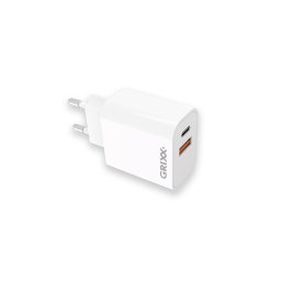 Accesorii birotica Incarcator priza, 20W, USB-C + USB-A Fast Charging - alb