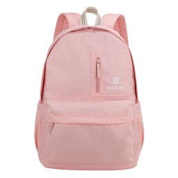 Rucsac scola BESTLIFE Col-Rainbow, compartiment tableta si laptop 15.6 inch, roz