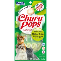 INABA Cat Churu Pops - cu ton și pui 4 x 15 g