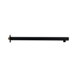 Braț unghiular de duș Sapho 40 cm negru mat
