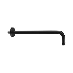 Braț rotund de duș Sapho 40 cm negru