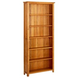 Biblioteca cu 6 rafturi, 80 x 22,5 x 180 cm, lemn masiv stejar GartenMobel Dekor