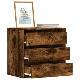 Dulap colt cu sertare stejar fumuriu 60x41x58 cm lemn prelucrat GartenMobel Dekor