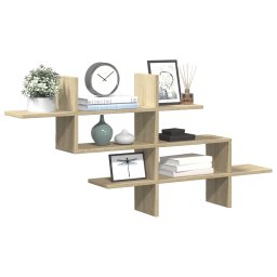 Raft de perete, stejar sonoma, 124,5x18x60,5 cm, lemn prelucrat GartenMobel Dekor