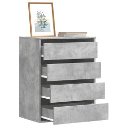 Dulap colt cu sertare gri beton 60x41x76 cm lemn prelucrat GartenMobel Dekor