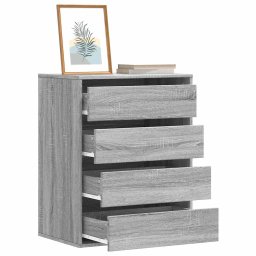 Dulap colt cu sertare sonoma gri 60x41x76 cm lemn prelucrat GartenMobel Dekor