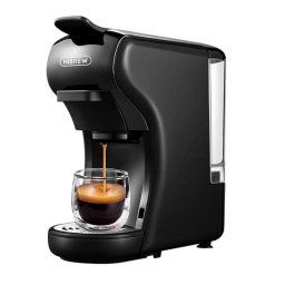 Espressor Cafea HiBREW H1A 19 Bar 1450W 400Ml Thermoblock Compatibil Cu Capsule Nespresso Dolce Gusto Si Cafea Macinata Negru