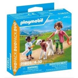 Playmobil: Set fermier cu vițel