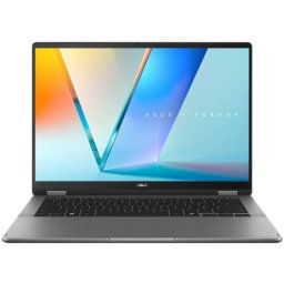 Laptop 2-in-1 ASUS Vivobook 14 Flip TP3407SA-QL060X, 14" WUXGA, Intel® Core™ Ultra 7 258V, 32GB RAM, SSD 1TB, Intel Arc Graphics 140V, Windows 11 Pro, Matte Gray