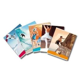 Caiet A5, 48 file - 80g/mp, liniat stanga, coperta imagini sport, AURORA Splendid - dictando