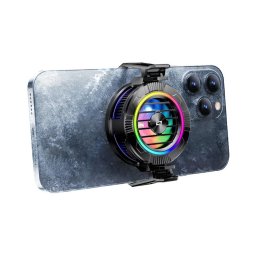 Ventilator pentru Telefon, RGB - (P66) - Black