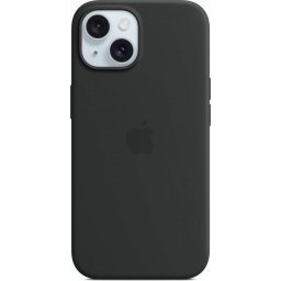 Husa Silicone Case with MagSafe pentru iPhone 15, Black