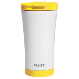 Accesorii birotica Cana pentru birou Leitz WOW, otel inoxidabil, 380 ml, galben
