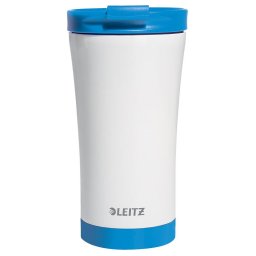 Accesorii birotica Cana pentru birou Leitz WOW, otel inoxidabil, 380 ml, albastru
