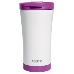 Accesorii birotica Cana pentru birou Leitz WOW, otel inoxidabil, 380 ml, mov