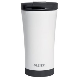 Accesorii birotica Cana pentru birou Leitz WOW, otel inoxidabil, 380 ml, negru