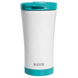 Accesorii birotica Cana pentru birou Leitz WOW, otel inoxidabil, 380 ml, turcoaz