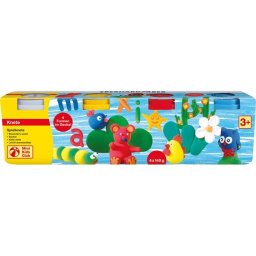 Plastilina modelaj 4 culori basic x 140G Eberhard Faber